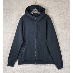 CRZ YOGA‎ Full Zip Technical Hoodie Jacket Mens *M-L Black Nice!
